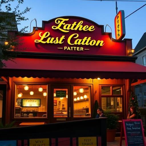 Beautiful restaurant exterior