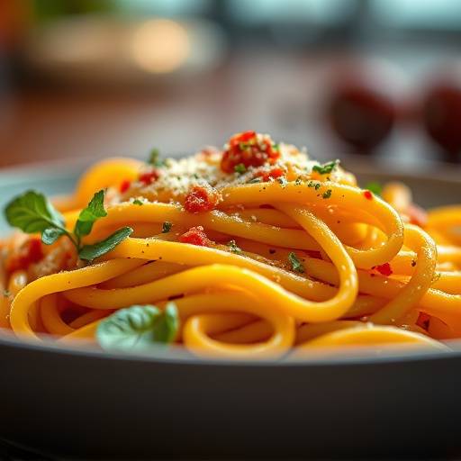 Deliciously prepared pasta dish
