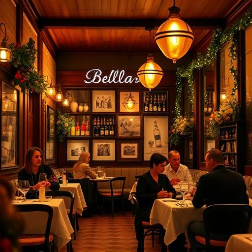 People enjoying a meal at Bella Notte Ristorante