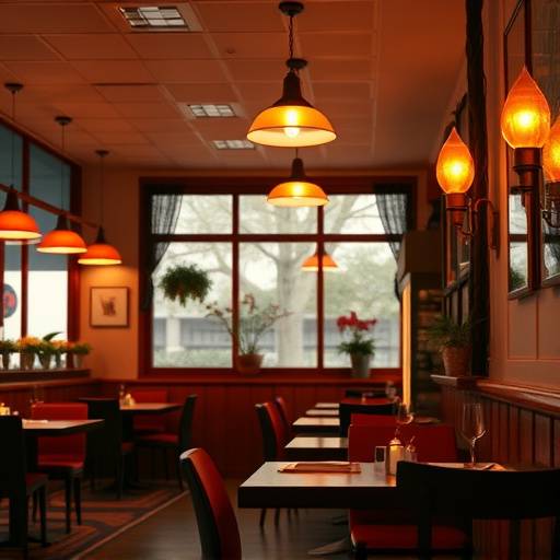 Warm and inviting restaurant interior